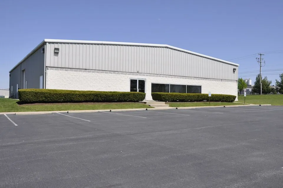 Metal commercial building exterior