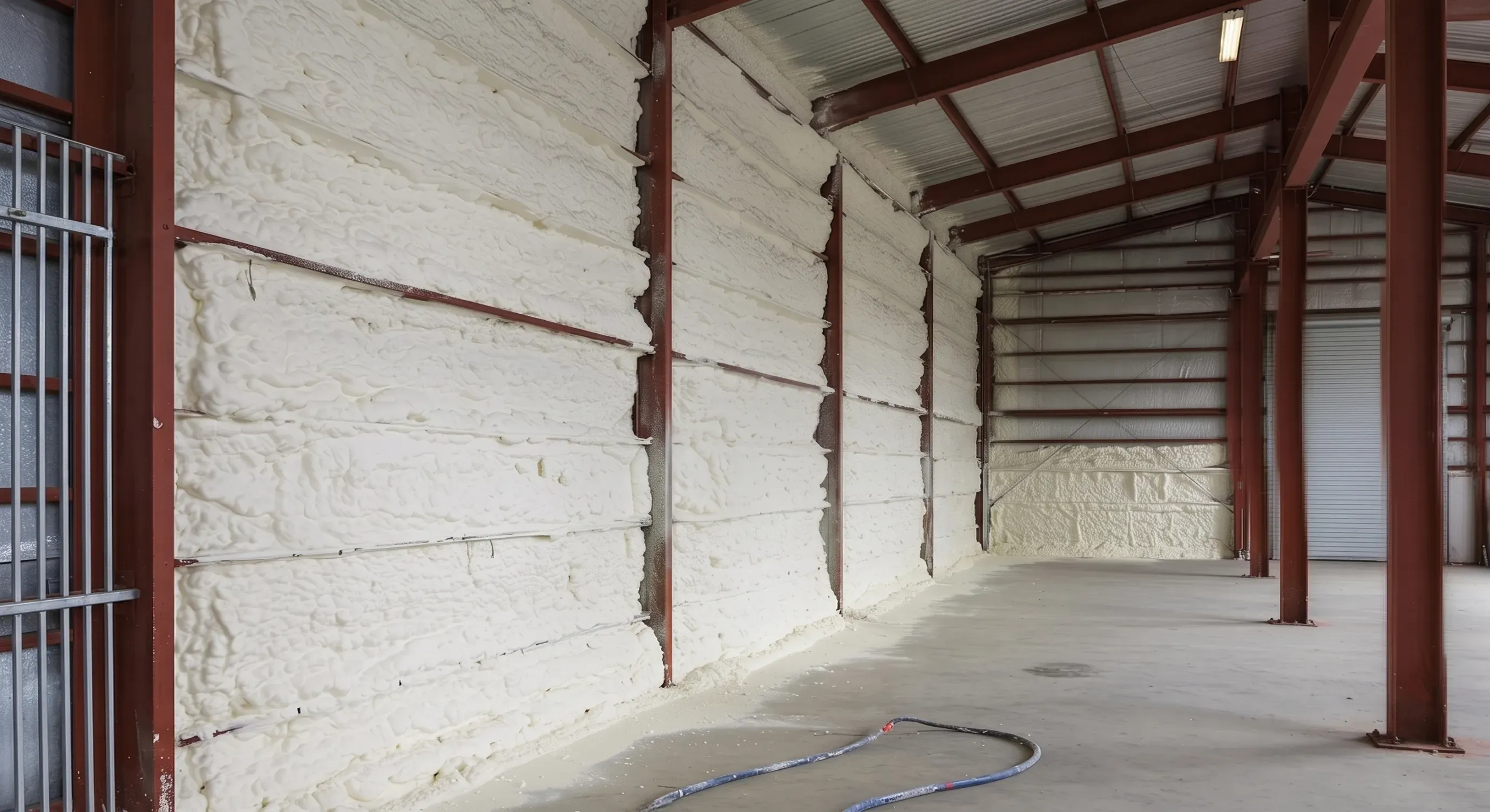 Finished attic spray foam insulation in a Virginia home